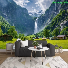 Tranh dán tường sông núi n2026-123