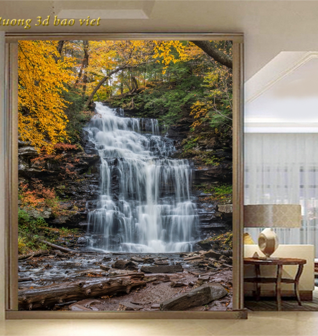 Tranh dán tường thác nước w2026-117