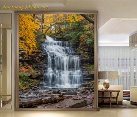 Tranh dán tường thác nước w2026-117