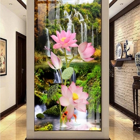 Tranh dán kính 3d 2 mặt k470