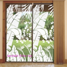 Decal dán kính nghệ thuật glass089