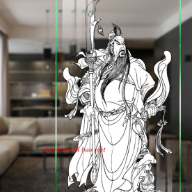 Decal dán kính nghệ thuật glass091