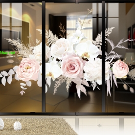 Decal dán kính cao cấp 3d trong suốt se164