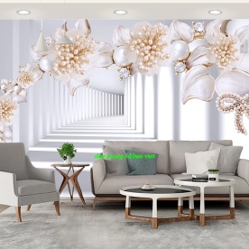 Giấy dán tường phòng khách 3d n2004-111