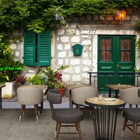 Tranh dán tường cho quán cafe n2004-236