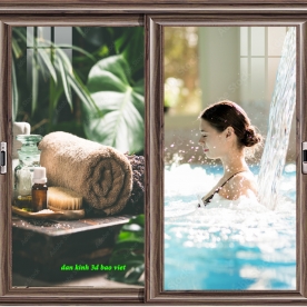 Decal dán kính cao cấp spa nails n2005-265