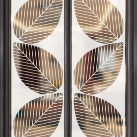 Decal dán kính nghệ thuật trong suốt glass160