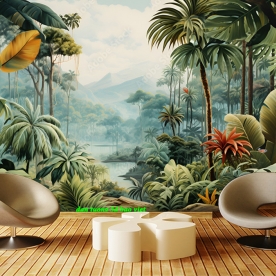 Giấy dán tường tropical n2005-238