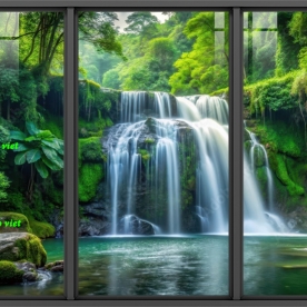 Tranh dán kính 3d 2 mặt phong cảnh n2005-262