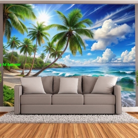 Tranh dán tường phong cảnh biển n2005-253