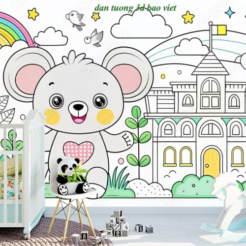 Giấy dán tường trẻ em n2026-175