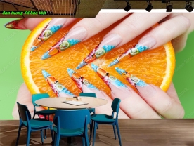 Tranh dán tường 3d nails spa n2026-170