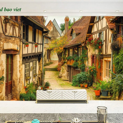 Tranh dán tường cảnh thành phố Châu âu n2026-166