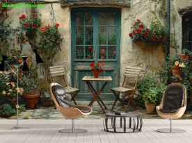 Tranh dán tường cho quán cafe 3d n2026-172