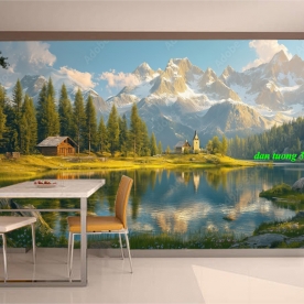 Tranh dán tường phong cảnh thiên nhiên 2026-160