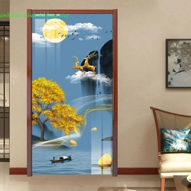 Tranh dán kính 3d 2 mặt đẹp k482