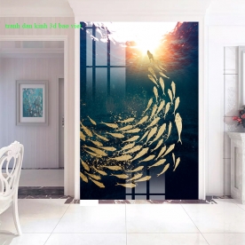 Tranh dán kính 3d 2 mặt k485