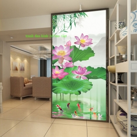 Tranh dán kính 3d 2 mặt k492