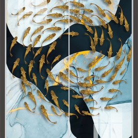 Tranh dán kính 3d 2 mặt k551