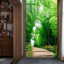 Tranh dán kính 3d 2 mặt phong cảnh k553