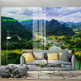 Tranh dán tường sông núi n2003-135