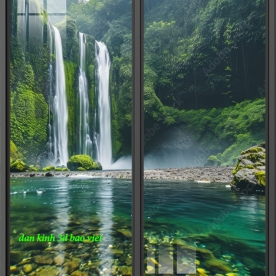 Tranh dán kính 3d 2 mặt phong cảnh n2004-288