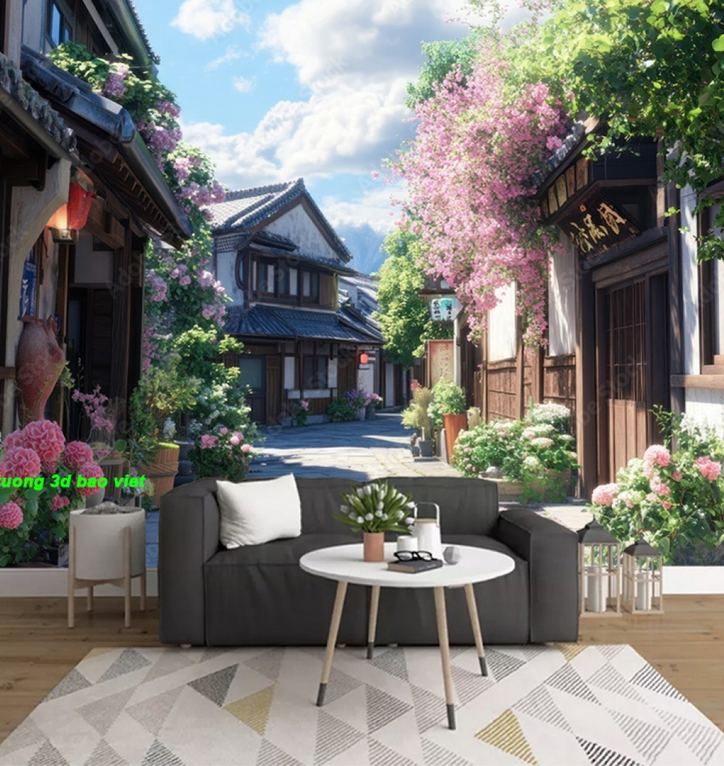 Tranh dán tường cho quán cafe n2005-268