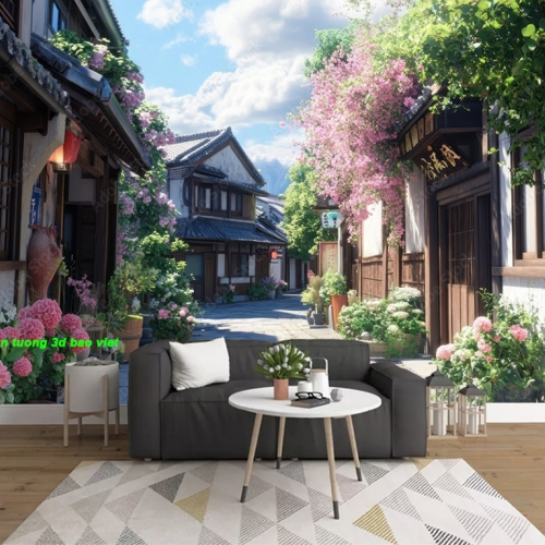 Tranh dán tường cho quán cafe n2005-268