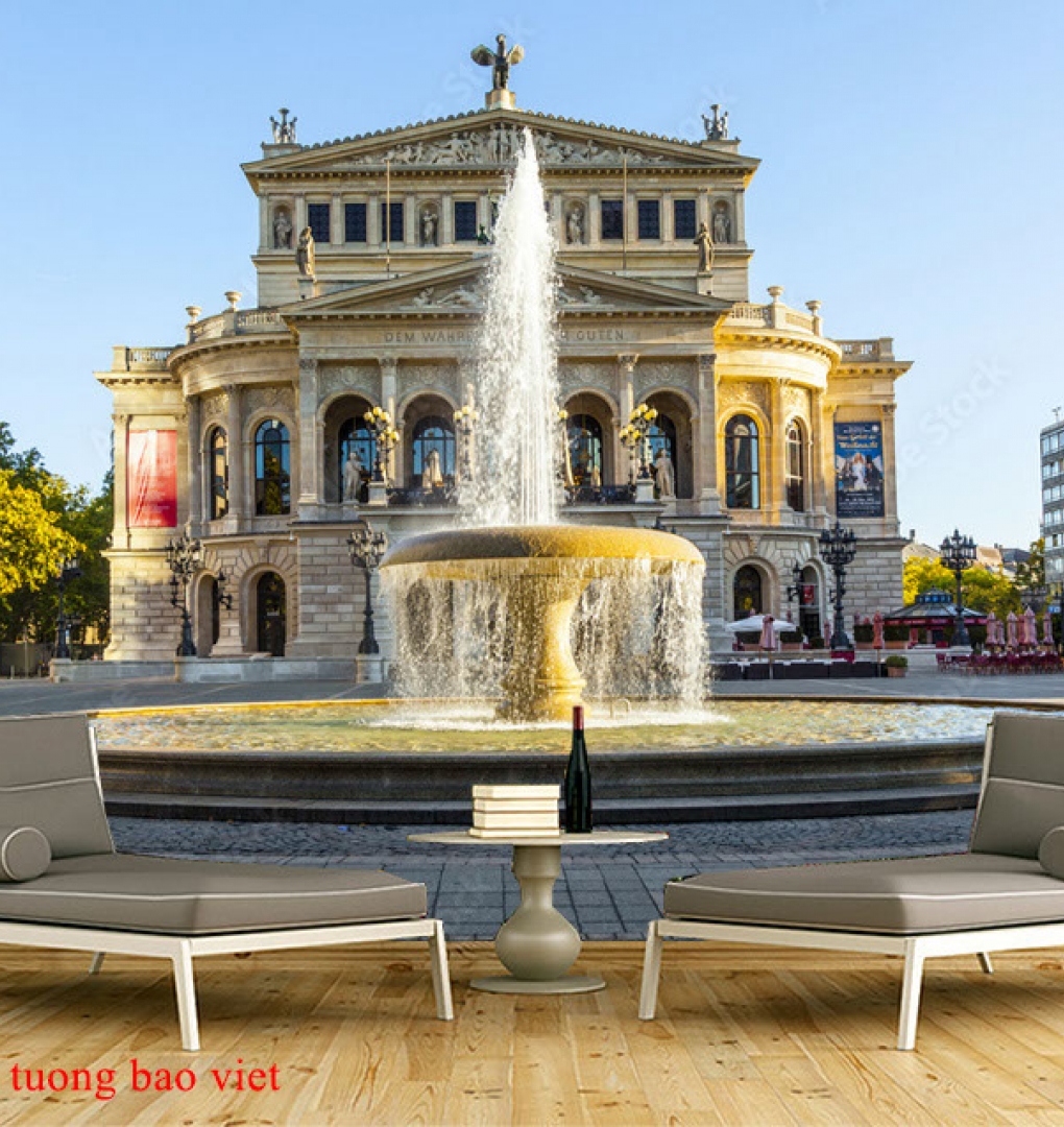 Tranh dán tường phong cảnh thành phố me225