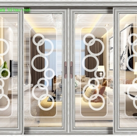 Decal dán kính 3d nghệ thuật glass063