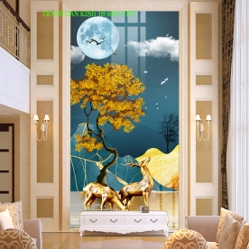 Tranh dán kính 3d 2 mặt k943