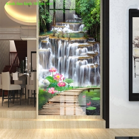 Tranh dán kính 3d 2 mặt k495