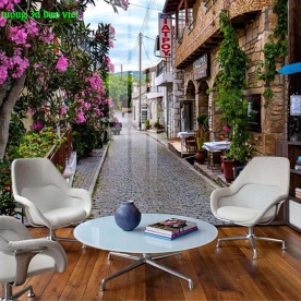 Tranh dán tường cho quán cafe 3d n2003-167