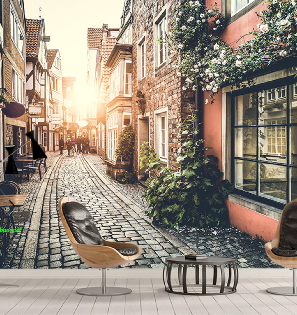 Giấy dán tường 3d phong cảnh fm614