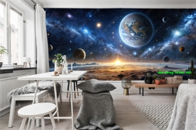 Giấy dán tường phòng ngủ galaxy n2004-327