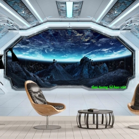 Tranh dán tường 3d galaxy n2004-302