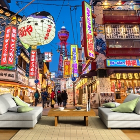 Tranh dán tường cảnh thành phố fm611