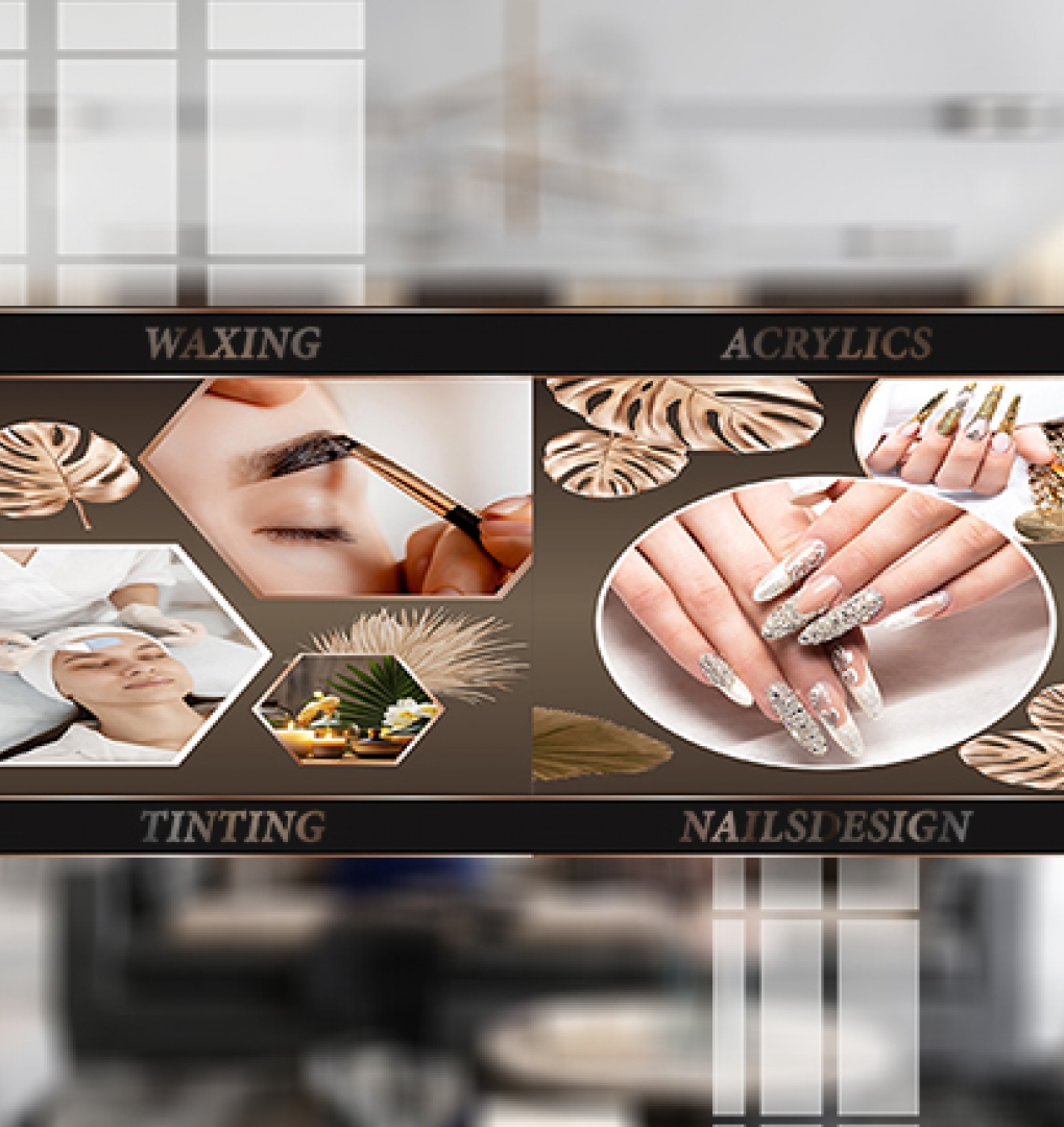 Decal dán kính cao cấp nails spa nails065