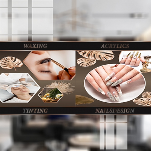 Decal dán kính cao cấp nails spa nails065