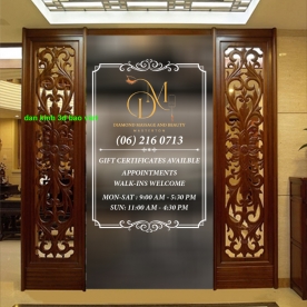 Decal dán kính nghệ thuật 3d glass161