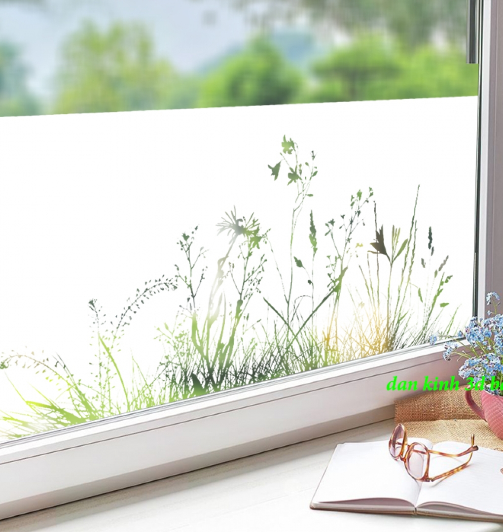 Decal dán kính nghệ thuật glass165