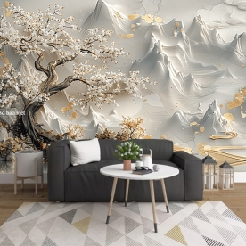 Giấy dán tường phòng khách 3d-267
