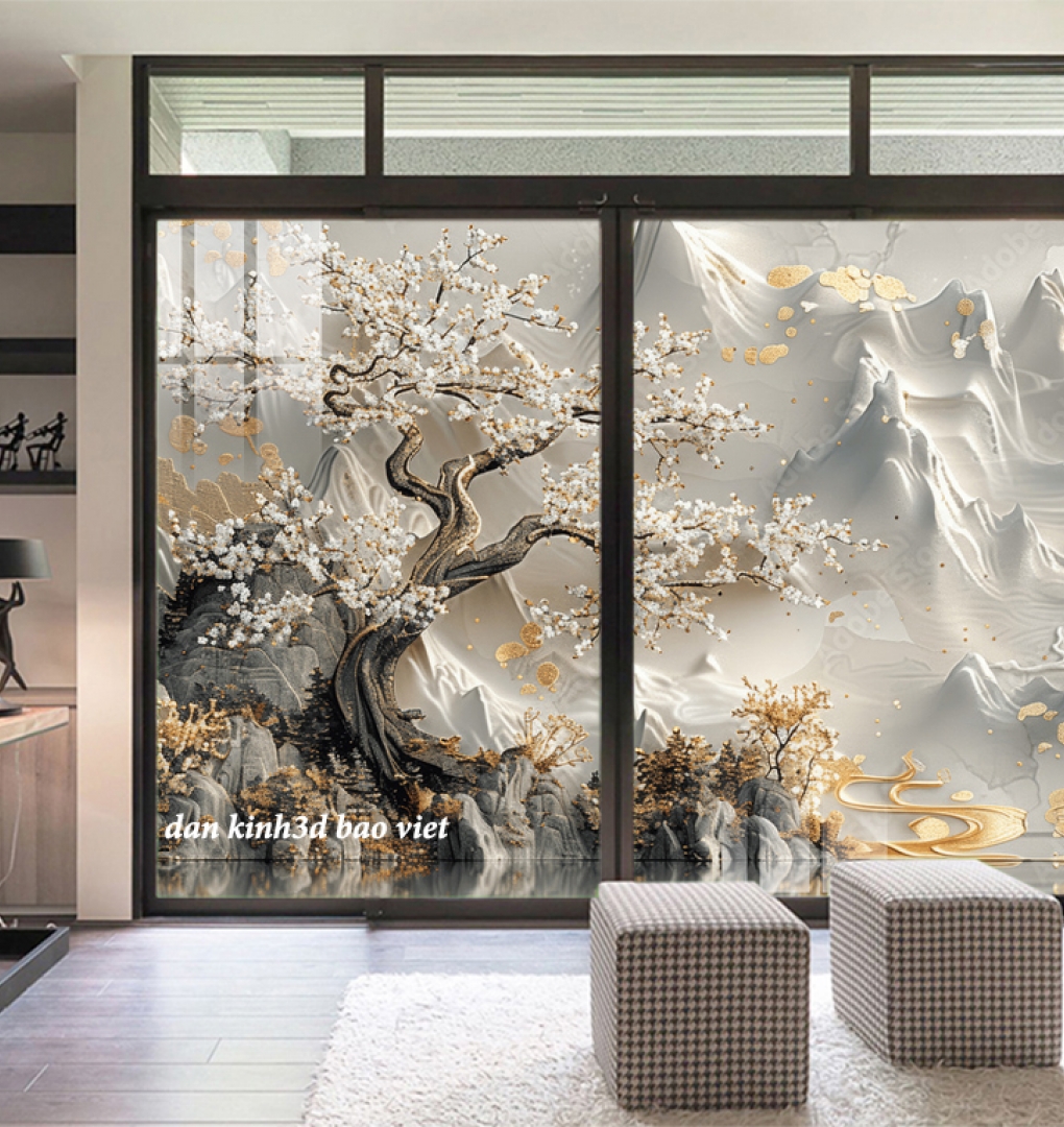 Tranh dán kính 3d 2 mặt n2005-290