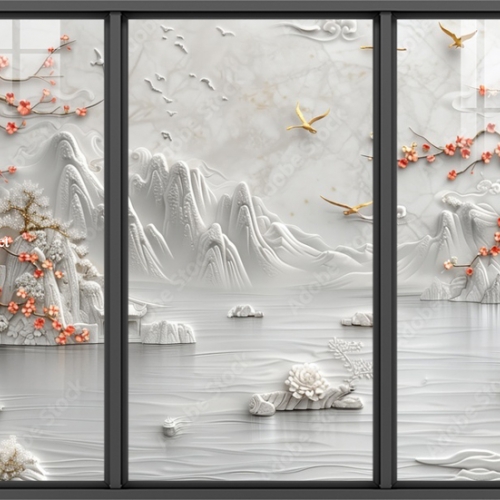 Tranh dán kính 3d 2 mặt n2005-293