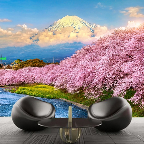 Tranh dán tường phong cảnh thiên nhiên m123