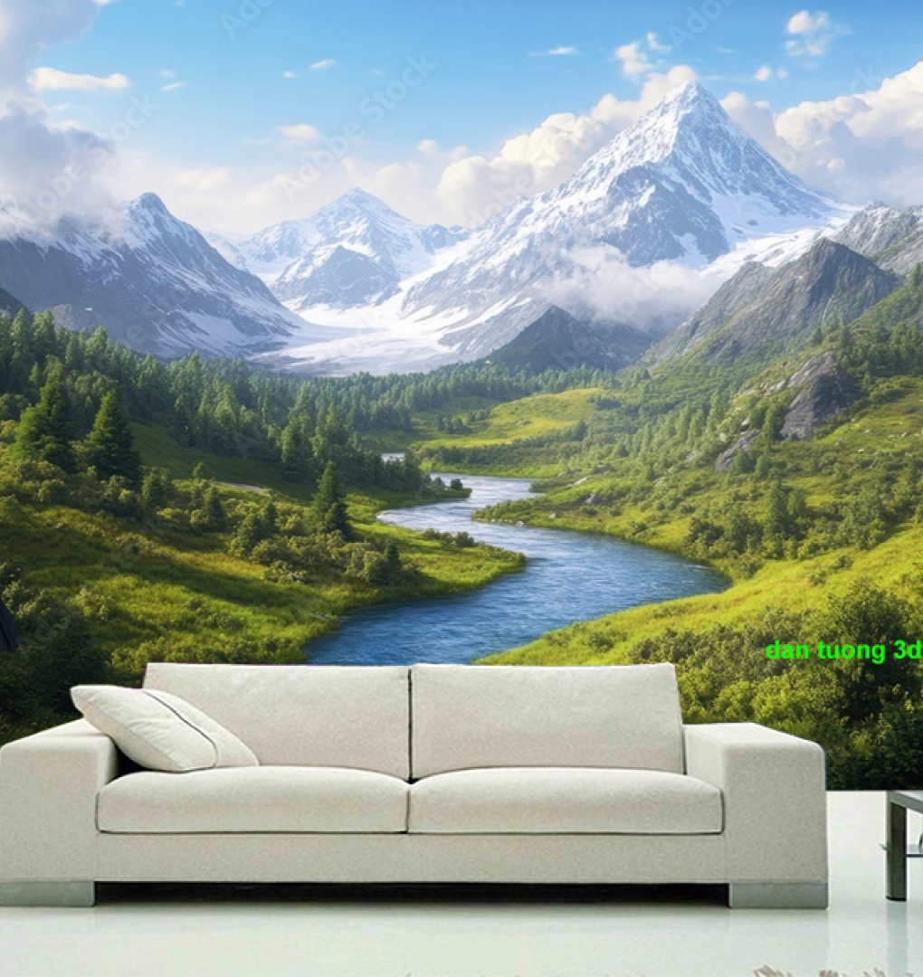 Tranh dán tường sông núi n2005-282