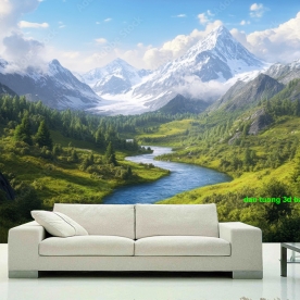 Tranh dán tường sông núi n2005-282