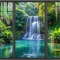Tranh dán kính 3d 2 mặt phong cảnh k2026-221