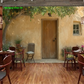 Tranh dán tường cho quán cafe n2026-223