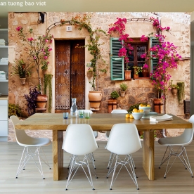 Tranh dán tường thành phố fm470